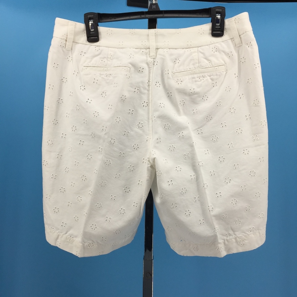Liz Claiborne Floral Embroidered Sloane Shorts - Picture 4 of 7